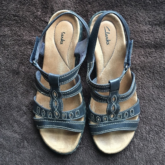 Blue Clarks sandals