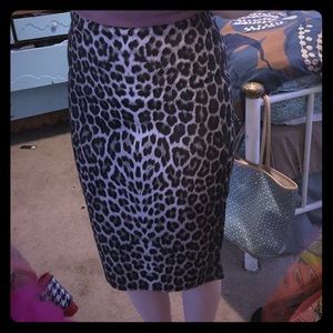 Cheetah print high River Island pencil skirt!