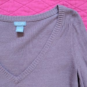 Mauve V-neck Sweater