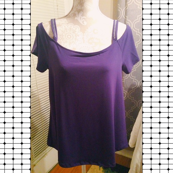 NWT Michael Kors cold shoulder detail blouse top S - Picture 2 of 4