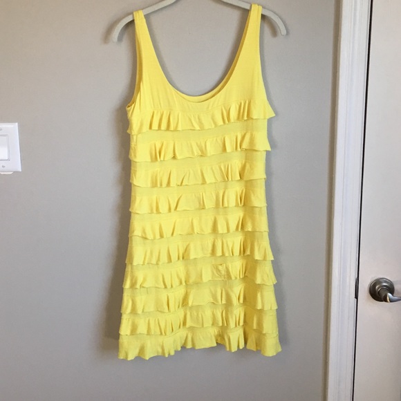 Express Yellow Tank Dress