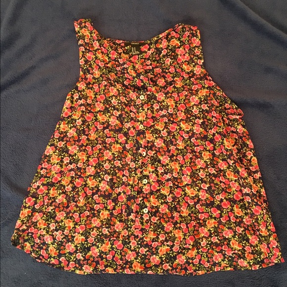 Forever 21 floral crop top