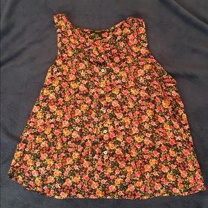 Forever 21 floral crop top