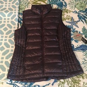 Packable Puffer Vest; Deep purple