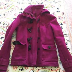 Magenta Delia's Pea Coat XS