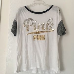 Victoria's Secret Pink Sparkly T Shirt
