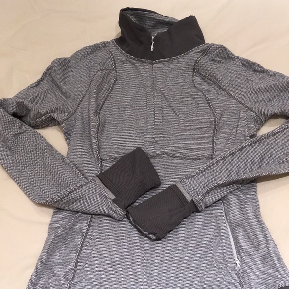 Lululemon grey quarter zip pullover - Picture 2 of 2