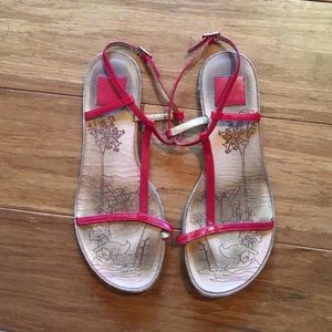 Red sandals