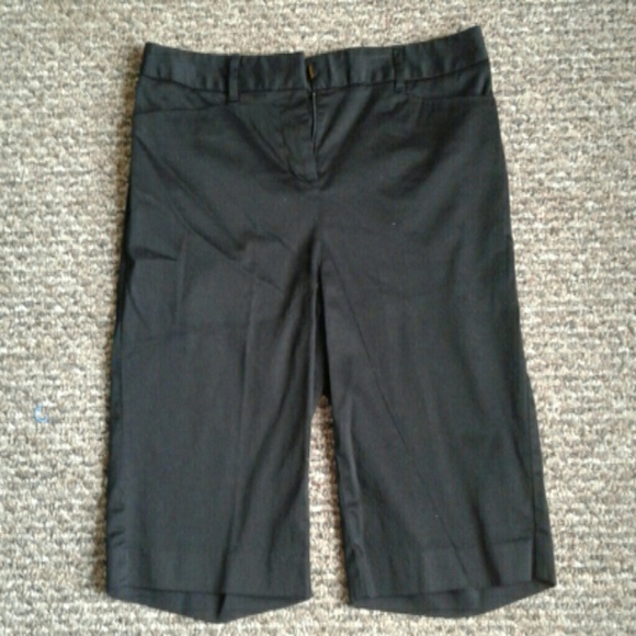 Black Bermuda dress shorts