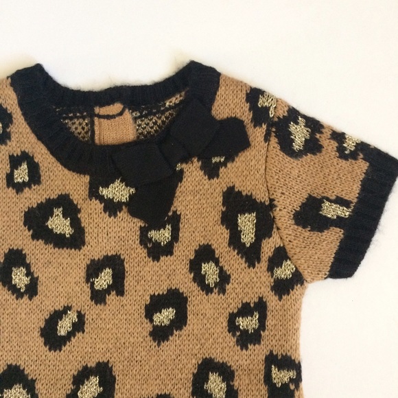 Animal Print Sweater Dress - Picture 3 of 4