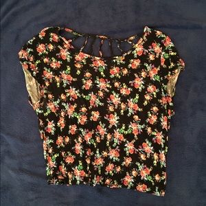Forever 21 floral crop top