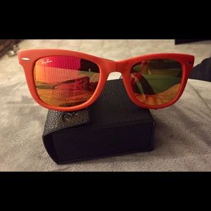 Rayban folding wayfarer RB 4105/ orange /gray