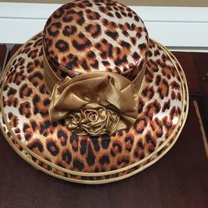 Leopard Derby Hat