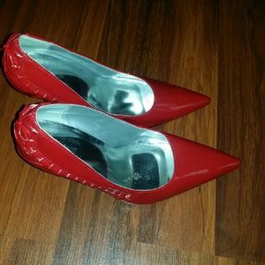 Red pumps Valentines Day xoxo