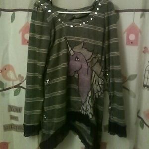 Flying unicorn shirt