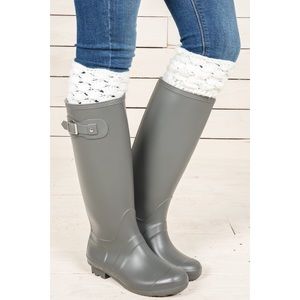 Gorgeous gray rain boots! NEW! {24 hour drop!}
