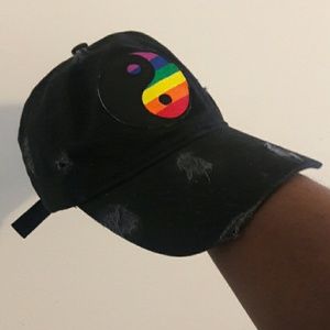 Custom Yin-Yang Rainbow Dad Hat