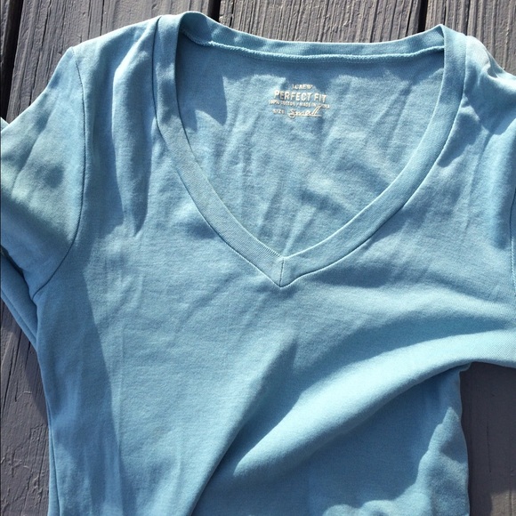 J Crew perfect fit long sleeve T Blue - Picture 6 of 6