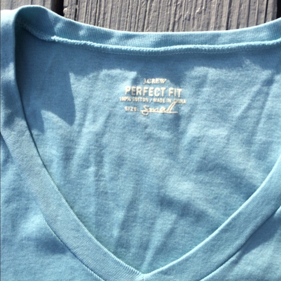 J Crew perfect fit long sleeve T Blue - Picture 2 of 6