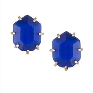 Morgan Kendra Scott studs in Cobalt blue
