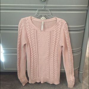 Light pink knit sweater