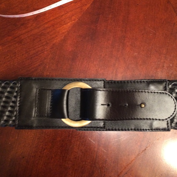 Etcetera black leather belt in perfect con. Large - Picture 4 of 4