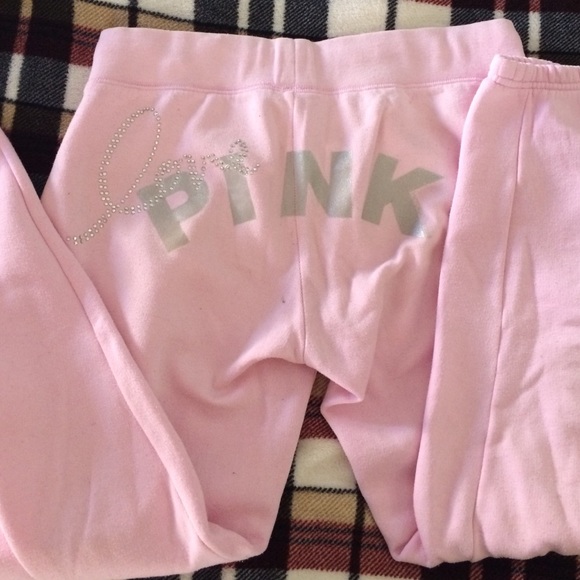 VS PINK Rhinestone Love Sweats