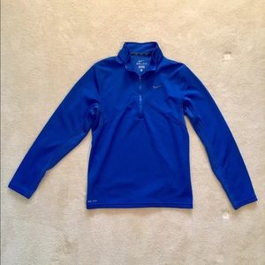 Nike - Blue Dri-fit Quarter-zip
