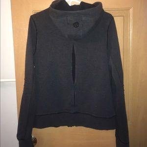 Lululemon hooded jacket, dark gray sz 10-12