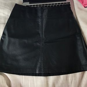 Black leather skirt never worn