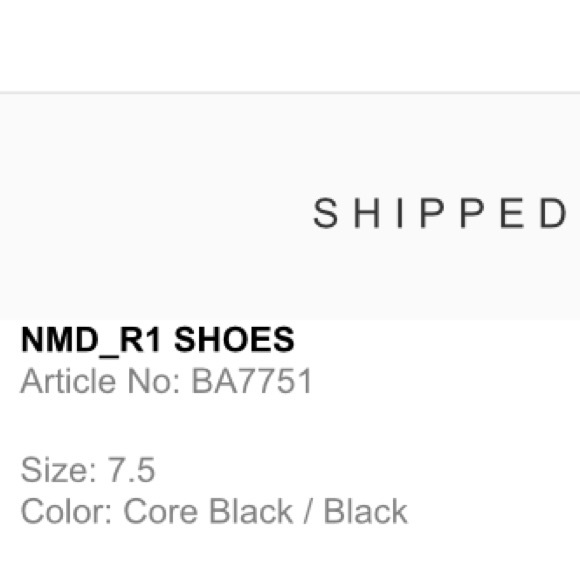 Sold •• New Adidas NMD R1 Black - Picture 4 of 4