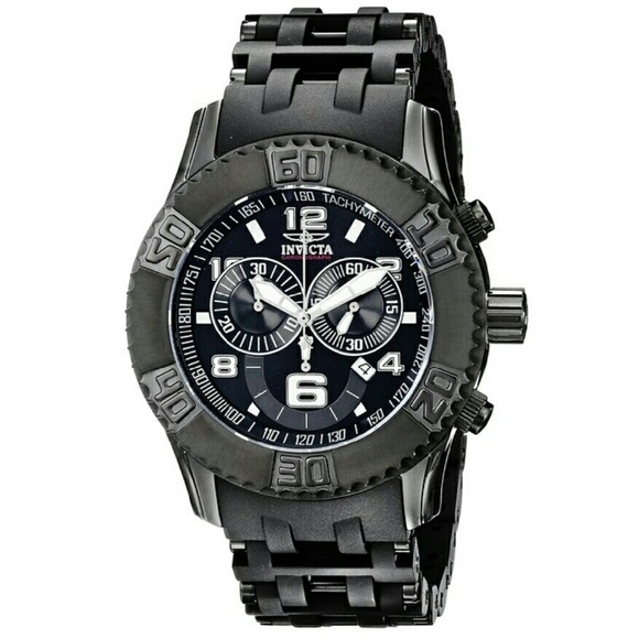 Big sale NWT invicta Chronograph black watch