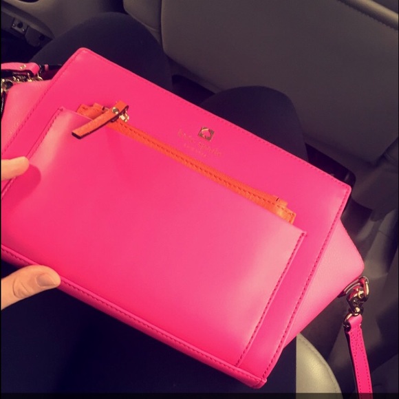 Pink/Orange Kate Spade Purse - Picture 2 of 6