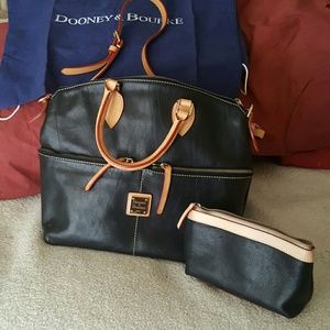 Dooney & Burke purse with makeup bag.