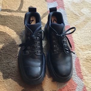 Prada lace up boots