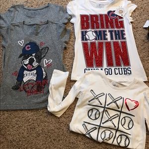 Mixed sizes of Girls' Cubs gear 8 through Large