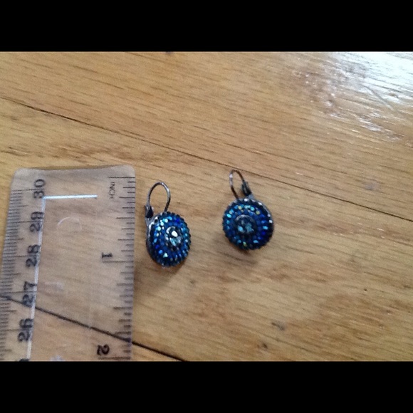Beautiful Blue Beaded Earrings!!!