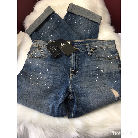 SOLD Rock  Republic Sz 10 12  Boyfriend Jeans - Picture 2 of 5
