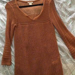Knit burnt orange Lucky brand top