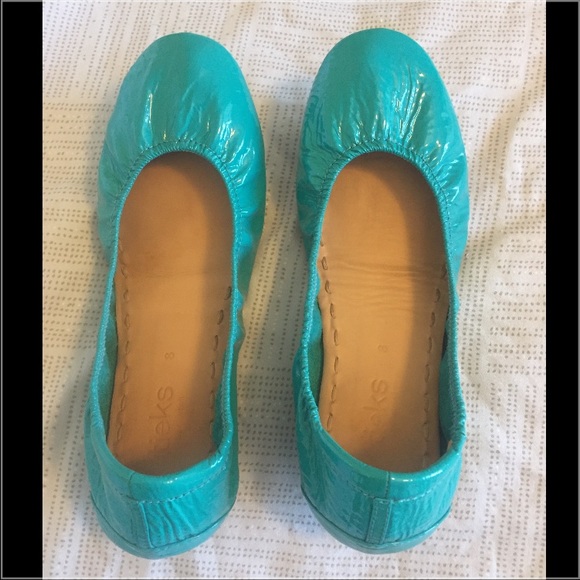 Tieks size 8 Blue Patent