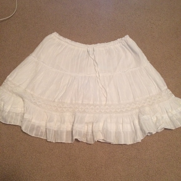 White Boho Aeropostale Skirt