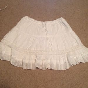White Boho Aeropostale Skirt