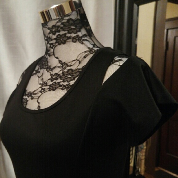 Not Your Moms 'Little Black Dress!' Cold Shoulders - Picture 3 of 4