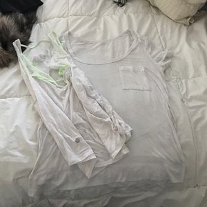 LuLuLemon layering tank/tee
