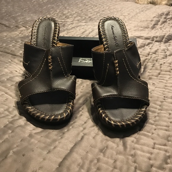 American Eagle Wedge Sandals in Chocolate
