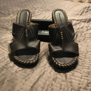American Eagle Wedge Sandals in Chocolate
