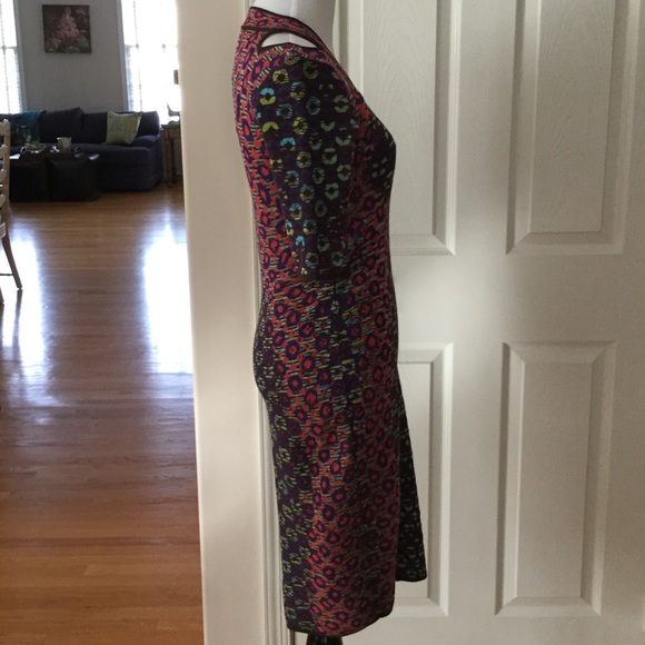 M MISSONI COLD SHOULDER PRINTED SHEATH DRESS⚜ - Picture 3 of 4