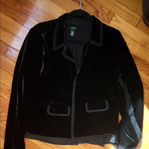 J Crew Black Velvet Blazer--gorgeous!