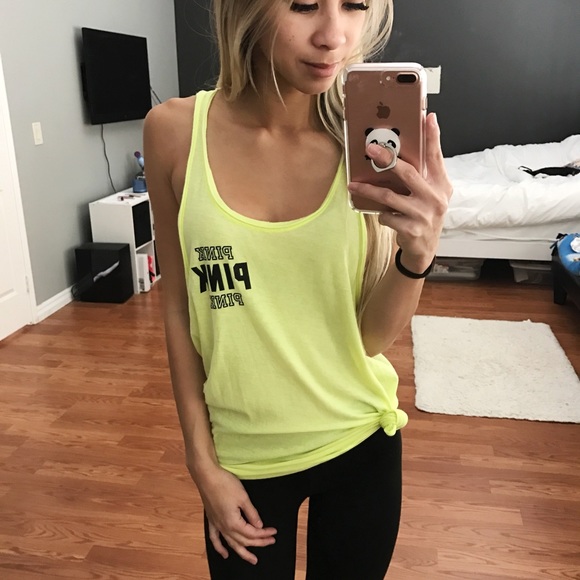 PINK Victoria's Secret Tops - PINK Extreme RacerBack Yoga Tank