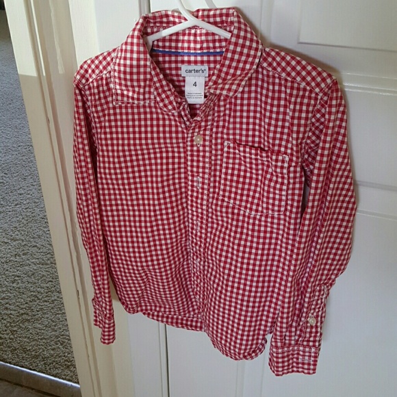 Carter's Plaid Long Sleeve Dress Shirt